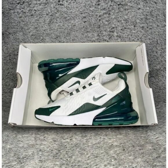 Nike Air Max 270 White Vintage Green Size 7 Women Sneakers HQ3421-100 - Picture 8 of 8
